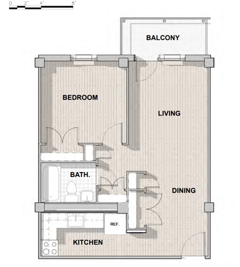a floor plan of a small apartment
